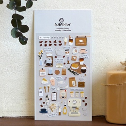 Sonia,, takich jak kawa Bullet Journal naklejki Scrapbook dekoracje pcv artykuły papiernicze DIY naklejki szkolne materiały biur