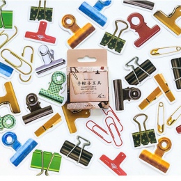 46 sztuk/pudło śliczne małe narzędzia etykiety Kawaii pamiętnik Handmade papier samoprzylepny płatek dzienniku naklejki Scrapboo