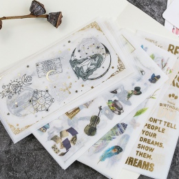 6 arkuszy/opakowanie jednorożec dekoracyjna naklejka Scrapbooking kij etykieta pamiętnik papeterii Album naklejki etykiety szkol