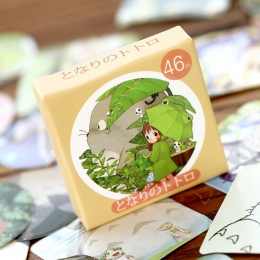 46 sztuk/paczka Kawaii mój sąsiad Totoro DIY naklejki naklejki na słowa i cytaty dekoracyjne Album Album Scrapbooking kij etykie