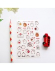 6 sztuk/paczka okrągły biały Molang królik dekoracyjne naklejki papieru Scrapbooking DIY pamiętnik Album Stick Label