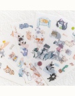 6 sztuk/partia słodkie świeże akwarela kot dekoracja z naklejek papierowych pamiętnik etykiety Scrapbooking naklejki Kawaii kore