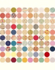 Uczeń 160 sztuk/partia DIY Kawaii okrągłe naklejki śliczne Dot siatka Stripe rolka do czyszczenia ubrań do dekoracji wnętrz Scra