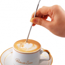 1 Pc przydatna stal nierdzewna Barista Cappuccino Latte ekspres do kawy Espresso dekorowanie Pen sztuki gospodarstwa domowego ku