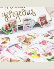 45 sztuk/paczka biurowe naklejki Kawaii alicja kawy planowanie pamiętnik dekoracyjne mobilne naklejki wyroby scrapbooking DIY na