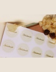 80 sztuk biały koronki złoty ręcznie wykonane ręcznie opakowanie na ciasto uszczelnienie etykiety naklejki Kraft naklejki piecze