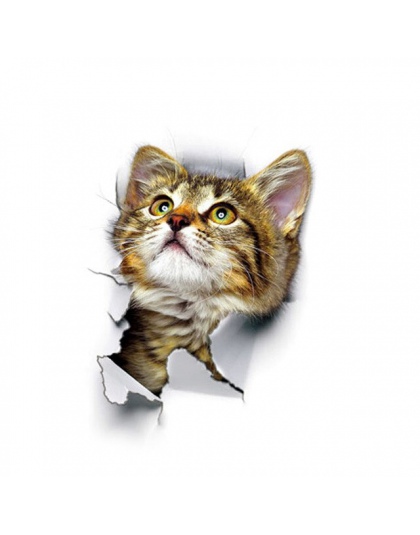 Cartoon zwierząt słodkie koty naklejki 3d naklejki na lodówkę pcv naklejki ścienne okno łazienka na deska klozetowa naklejki dek