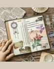 60 sztuk/partia klasyczny samochód roślin motyl Washi dekoracja z naklejek papierowych naklejki DIY pamiętnik scrapbooking nakle