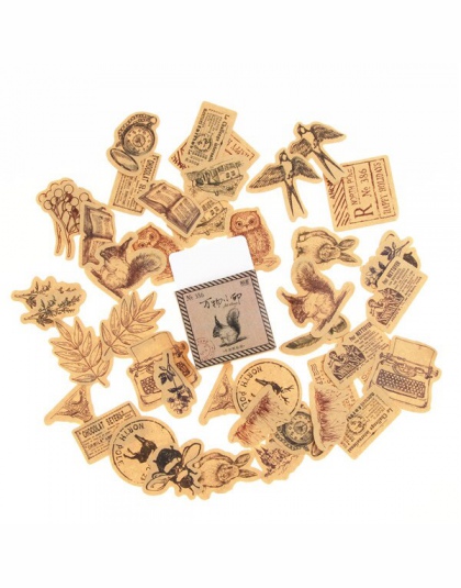 45 sztuk/paczka śliczne leśne zwierzęta naklejki naklejki samoprzylepne DIY dekoracje Craft Scrapbooking naklejki prezent papete