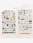 6 arkuszy dziennik podróży w stylu londyńskim naklejki samoprzylepne dekoracyjne Album pamiętnik kij etykieta ręcznie konto wyst