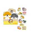 30 sztuk/paczka śliczny pies shiba inu Akita Husky naklejki na etykiety dekoracyjne naklejki papieru Scrapbooking DIY pamiętnik 