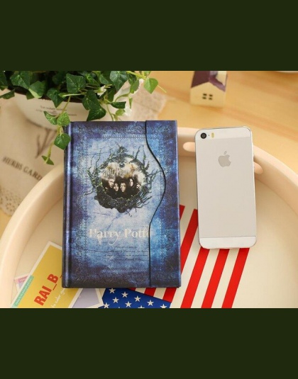 Harry Potter Notebook Planner magiczna książka pamiętnik z 2019-2020-2021 kalendarz Retro twarda okładka Agenda harmonogram Grim