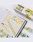 5 sztuk/pudło piękny kwiat washi taśma DIY dekoracji scrapbooking planner taśma klejąca taśma naklejki etykiety materiały piśmie