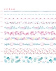 10 sztuk/partia Ocean gwiazdy Wisteria kwiatowy uroczy papier maskująca taśma Washi zestaw japoński biurowe Kawaii Scrapbooking 