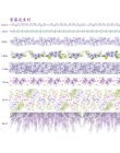 10 sztuk/partia Ocean gwiazdy Wisteria kwiatowy uroczy papier maskująca taśma Washi zestaw japoński biurowe Kawaii Scrapbooking 