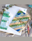 1 sztuk taśmy Washi DIY obraz Van Gogha papierowa taśma maskująca klej dekoracyjny taśmy Scrapbooking naklejki rozmiar 15mm * 7 