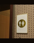 3D akrylowe łazienka naklejki na lusterka kobieta i mężczyzna toaleta znak lustro naklejki ścienne domu Hotel użytkowy znak na d
