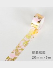 Złoty różowy papier z folii taśma Washi zestaw japoński Scrapbooking taśmy dekoracyjne o strukturze plastra miodu do albumu foto