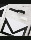 5mm/15mm stałe biały czarny podstawowe papier dekoracyjny do zapisu taśmy Washi taśma maskująca szkolne materiały biurowe
