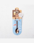 CHANOVEL 1 sztuk ze stali nierdzewnej kot kreskówka łyżka kreatywny kawy łyżka łyżeczka do lodów słodyczy w kuchni kolorowe zast