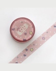 1.5 cm szerokości piękny różowy jednorożec Sky Cartoon Washi taśma klejąca taśma DIY do scrapbookingu naklejki etykiety taśma ma