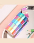 15mm * 5 m Rainbow Laser Washi taśma błyskotliwość piśmienne Scrapbooking klej dekoracyjny taśmy DIY taśma maskująca przybory sz