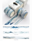 3 sztuk/partia Ocean taśma washi zestaw śliczne taśma klejąca DIY naklejka dekoracyjna Scrapbooking pamiętnik taśma maskująca ma