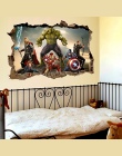 Cartoon film Avengers naklejki ścienne dla dzieci pokoje wystrój domu 3d efekt dekoracyjny naklejki ścienne diy mural art plakat