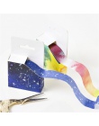 Nowość fantastyczna gwiazda Rainbow Washi taśma maskująca taśma pamiętnik DIY dekoracji Scrapbooking naklejki taśma dekoracyjna 