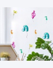 Tofok 18/24 sztuk/zestaw Cartoon Rainbow naklejki ścienne przezroczyste PVC dla dzieci pokój naklejki ścienne malowidła dekoracj