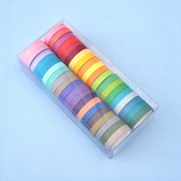 40 sztuk Rainbow cukierki kolor papieru taśma washi zestaw 7.5mm koronki dekoracji taśmy maskujące pamiętnik album naklejki prez