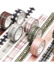 Szkocja siatki kolorowe taśma Washi Diy dekoracji Scrapbooking planowanie taśma klejąca taśmy naklejki etykiety