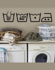 2018 gorąca sprzedaż mycia maszyny wymienny Art Vinyl ścienne strona główna wystrój pokoju naklejki ścienne na ścianie do pralni