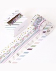 5 sztuk/zestaw punkt fali taśma Washi DIY dekoracyjne Scrapbooking planowanie maskowanie taśma klejąca taśmy papiernicze artykuł