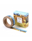 Kreatywny Van Gogh obraz olejny japoński maskująca taśma Washi klej dekoracyjny taśma DIY do scrapbookingu naklejki etykiety piś