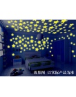 Nowy gorący 50 sztuk 3D gwiazdy świecą w ciemności Luminous fluorescencyjne plastikowe naklejki ścienne dekoracje do domu dla dz