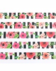Kwiat i paskiem taśma Washi doskonała jakość papier kolorowy taśma maskująca taśmy dekoracyjne 15mm * 10 m Box pakiet