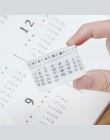 Nowy prosty miesięczny tygodniowy kalendarz data bazy naklejka dekoracyjna taśma washi DIY Scrapbooking naklejki etykiety taśma 