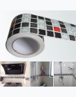 Wodoodporne płytki mozaika naklejki ścienne kuchnia toaleta wc klej anty olej tapeta z PVC odporność na ciepło dekoracje ścienne