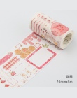 1 sztuk/1 partia Washi taśmy maskujące truskawka brązujący klej dekoracyjny Scrapbooking papier do majsterkowania japoński nakle