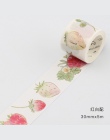 1 sztuk/1 partia Washi taśmy maskujące truskawka brązujący klej dekoracyjny Scrapbooking papier do majsterkowania japoński nakle