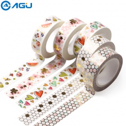 AAGU 1 PC piękny Bowknot serce taśmy Washi Tape samoprzylepne Home papier dekoracyjny taśma maskująca używane do DIY do robienia