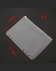 A5/A6 pcv spoiwa folderu uchwyt na zamek błyskawiczny niski profil styl spiralna Plan torba do przechowywania plików, które kart
