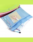 Kolorowe podwójna warstwa płótnie tkaniny zamek teczka papierowa książki piórnik na ołówki i pióra torba plik dokumentów torby d