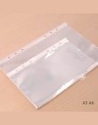 10 sztuk A5 A6 przezroczyste PVC do przechowywania wiążące folderu na segregatorów Notebook 6 otwór aktówka strona DIY luźne liś