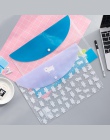 A4 4 sztuk/zestaw prosty plik przejrzyste słodkie zwierząt kieszeń PP torba na ramię do przenoszenia torba na rzeczy Folder port