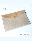JIANWU A4 A5 prosty, ale elegancki imitacja lnu na płótnie czuł torba na dokumenty portfolio biuro studium torba biurowe folder