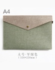 JIANWU A4 A5 prosty, ale elegancki imitacja lnu na płótnie czuł torba na dokumenty portfolio biuro studium torba biurowe folder