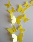 12 sztuk/zestaw nowy przyjeżdża 3D kreatywny czarny motyl naklejki ścienne pcv kwiat motyl naklejki ścienne wystrój domu