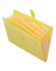 Wysokiej jakości tworzywa sztucznego rozszerzenie folderów plików Organizer harmonijkowy na dokumenty torba organizator 5 kiesze